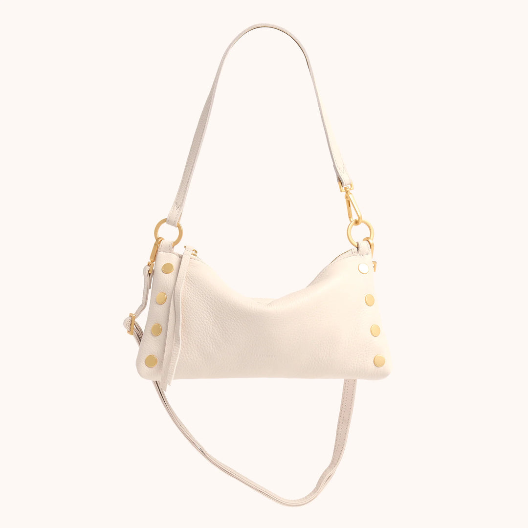 Kyle Leather Shoulder Bag - Calla Lily White