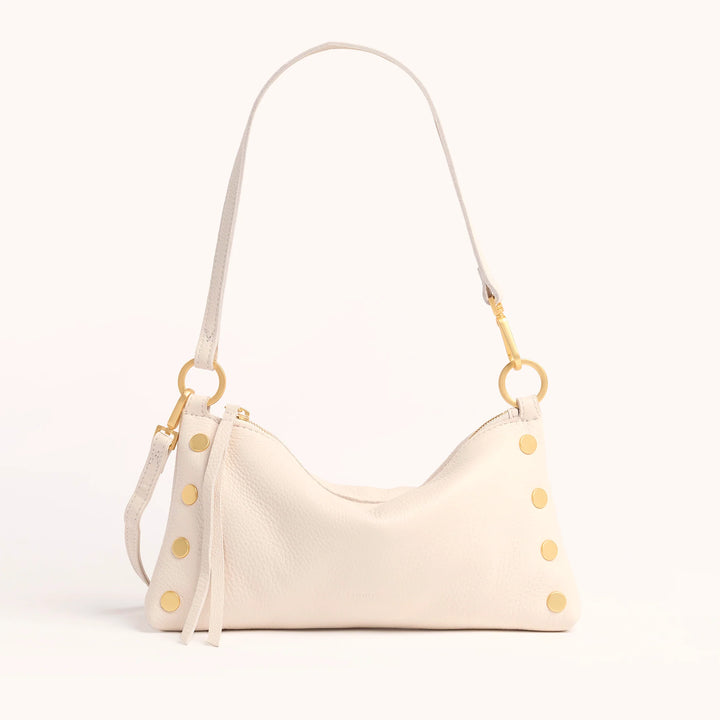 Kyle Leather Shoulder Bag - Calla Lily White