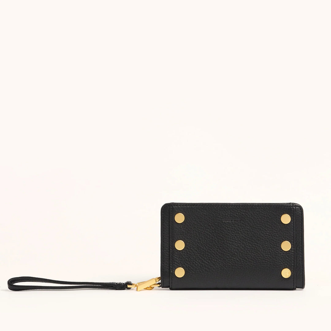 Bryant Leather Wallet - Black with Red