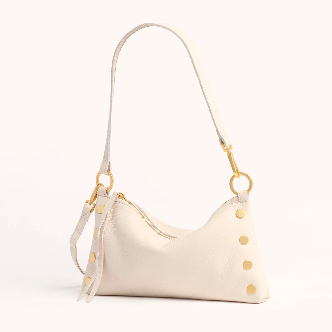 Kyle Leather Shoulder Bag - Calla Lily White