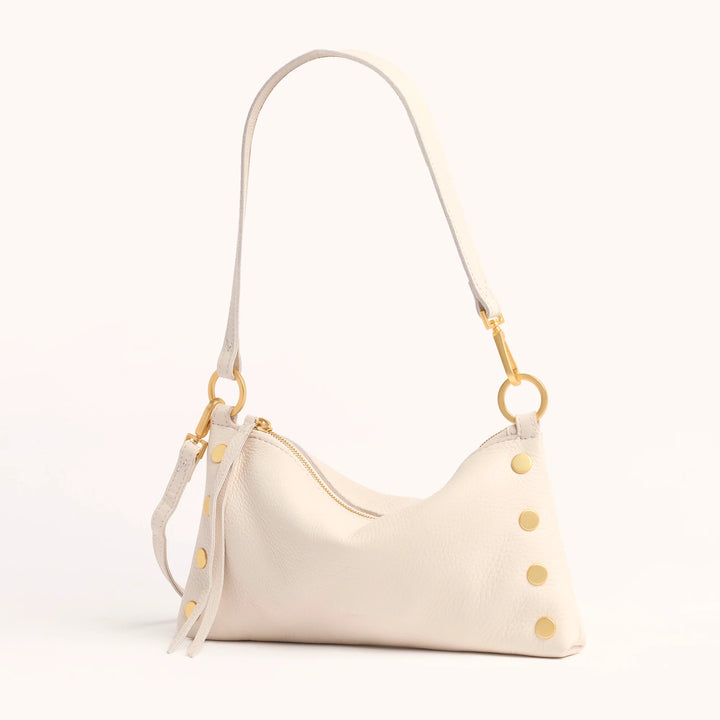 Kyle Leather Shoulder Bag - Calla Lily White