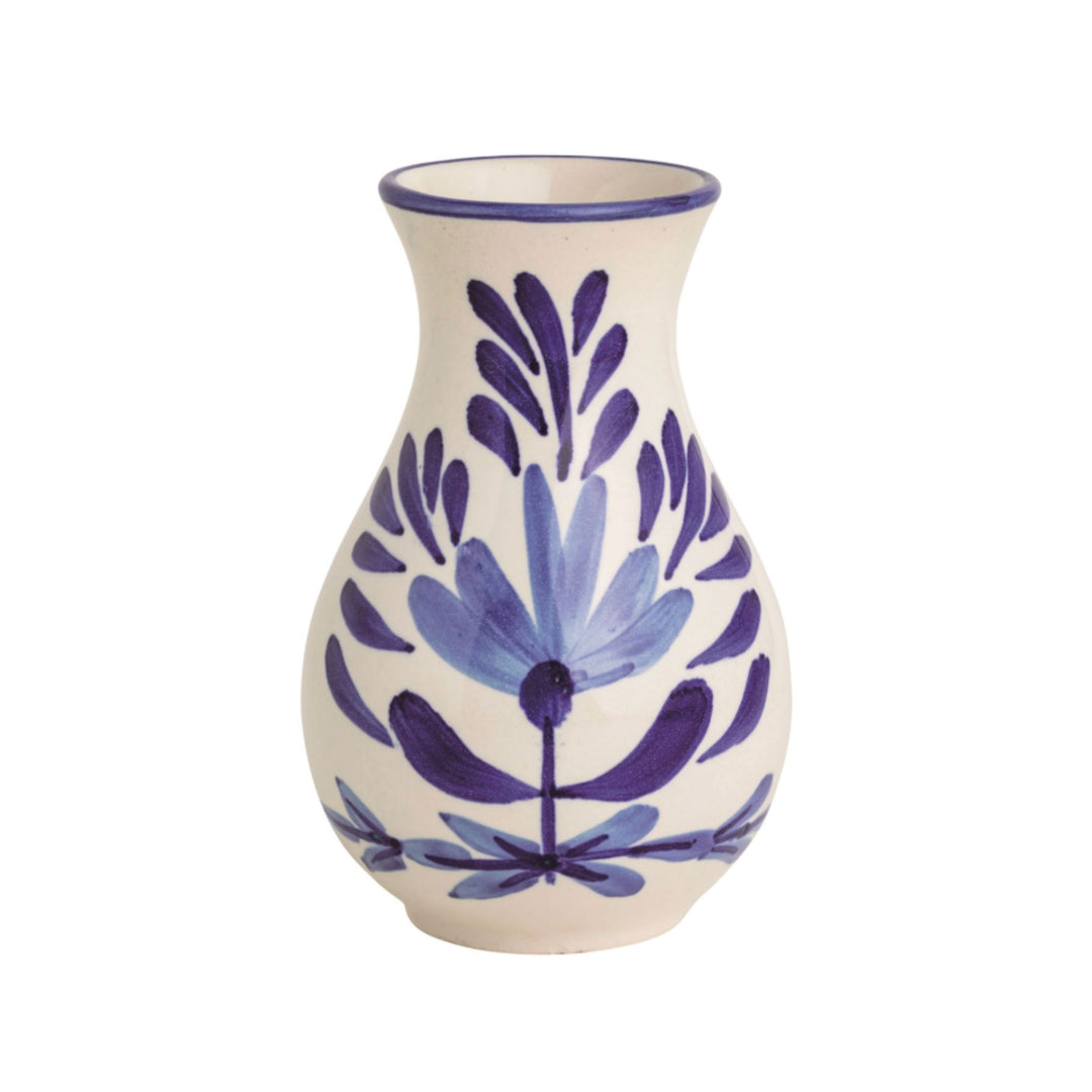 Medium Blue Floral Bud Vase Vase MudPie 