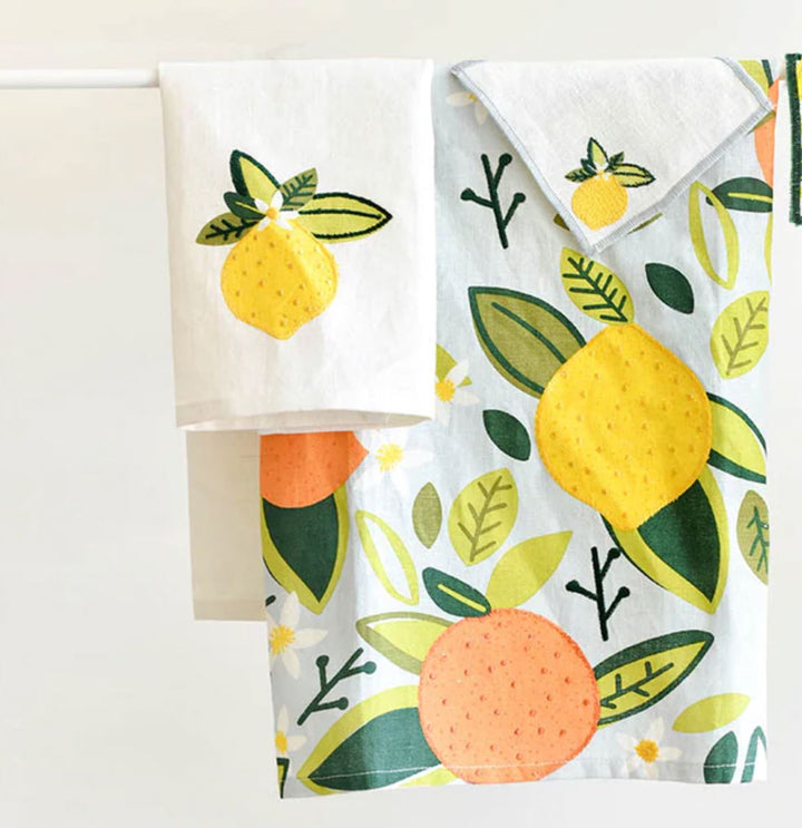 Medium Hand Towel - Lemon Hand Towel Coton Colors 