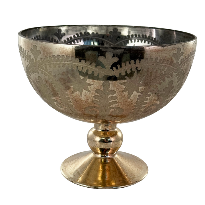 Glass Round Bowl Cut Garland - Gold