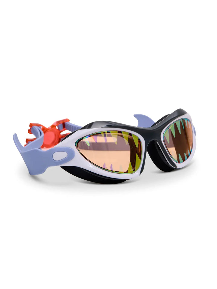 Megamouth Shark Swim Goggles Goggles Bling2O Great Bite White 