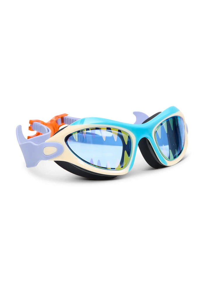 Megamouth Shark Swim Goggles Goggles Bling2O Shark Tooth White 