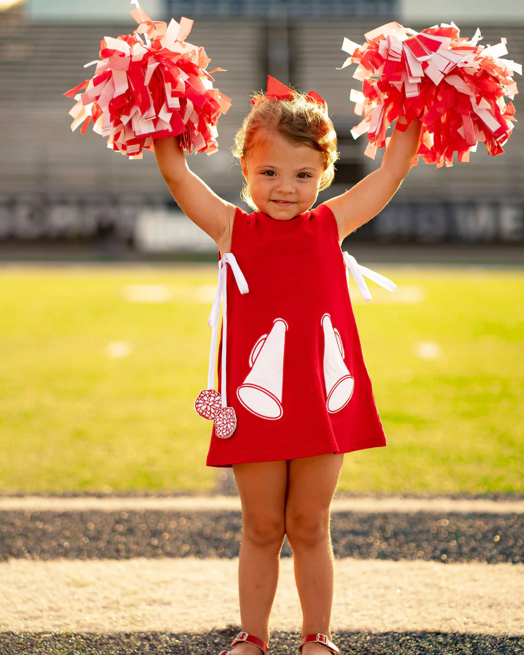 Megaphone and Pom Poms Jumper Red