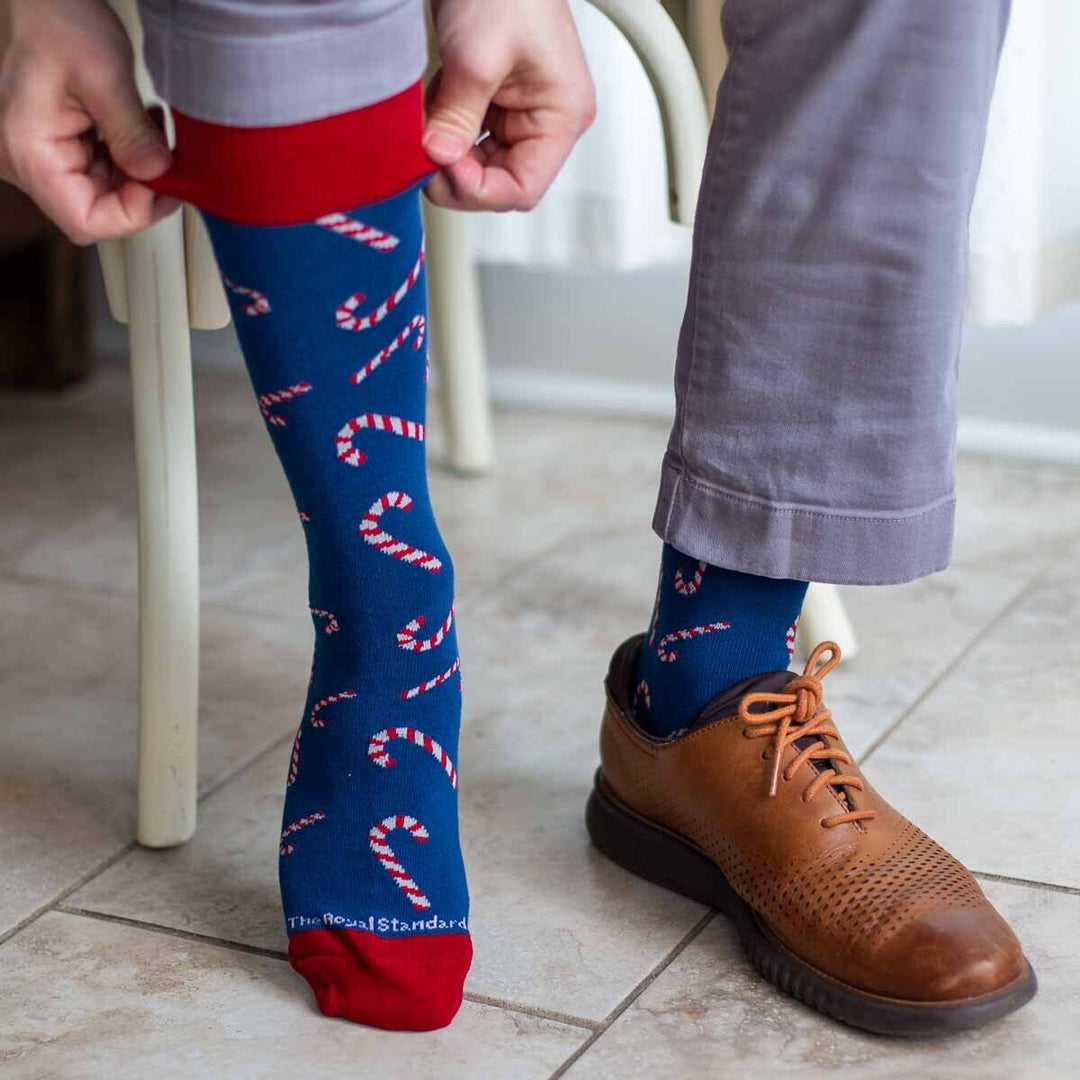Men's Candy Cane Lane Socks Mens Socks The Royal Standard 