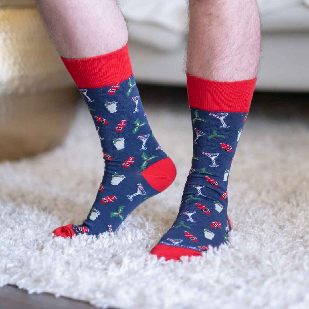 Men's Christmas Cocktails Socks Mens Socks The Royal Standard 