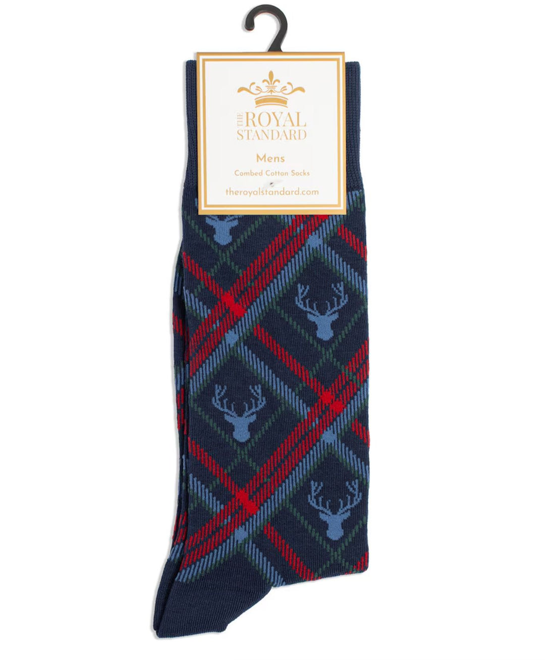 Men's Layton Deer Plaid Socks Mens Socks The Royal Standard 
