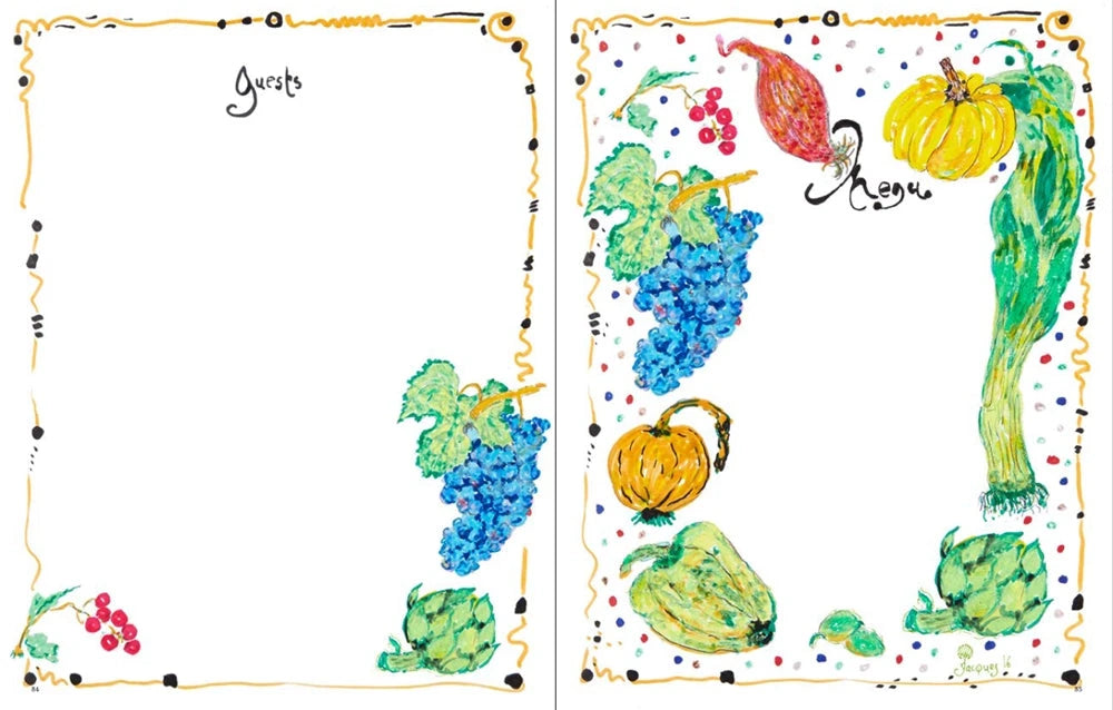 Menus: A Book For Your Meals and Memories : Jacques Pépin Book Hachette Book Group 