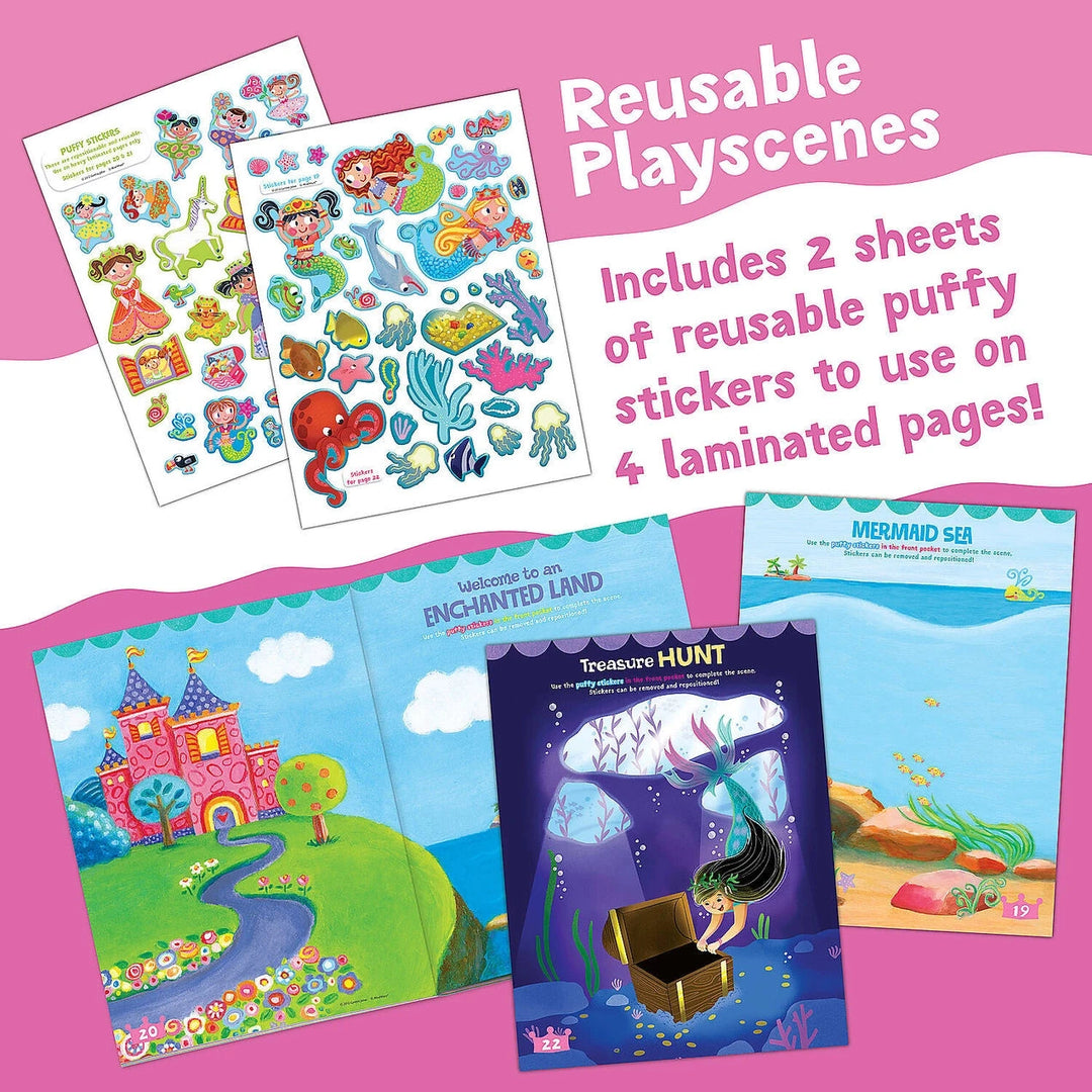 Mermaid, Princess & Fairy Friends Sticker Activity Book Book MindWare 