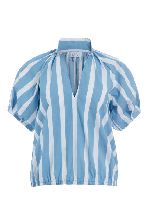 Merritt Top - Island Stripes Womens Shirt Livro 