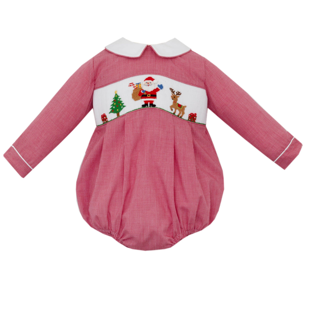 Merry Christmas Red Gingham Bubble Boy Bubble Velani 