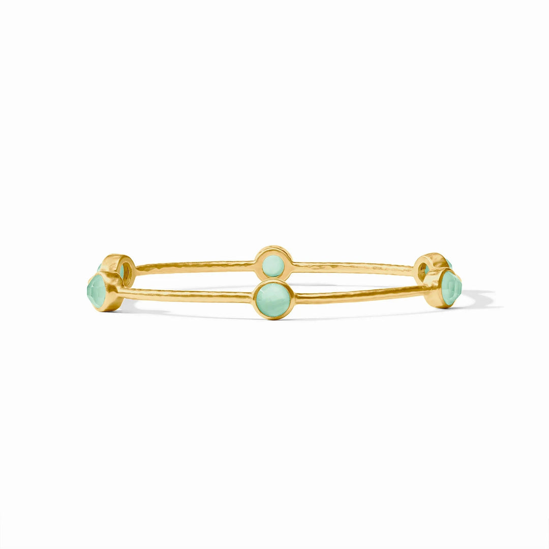 Milano Luxe Bangle - Iridescent Aquamarine Blue Womens Bracelet Julie Vos 