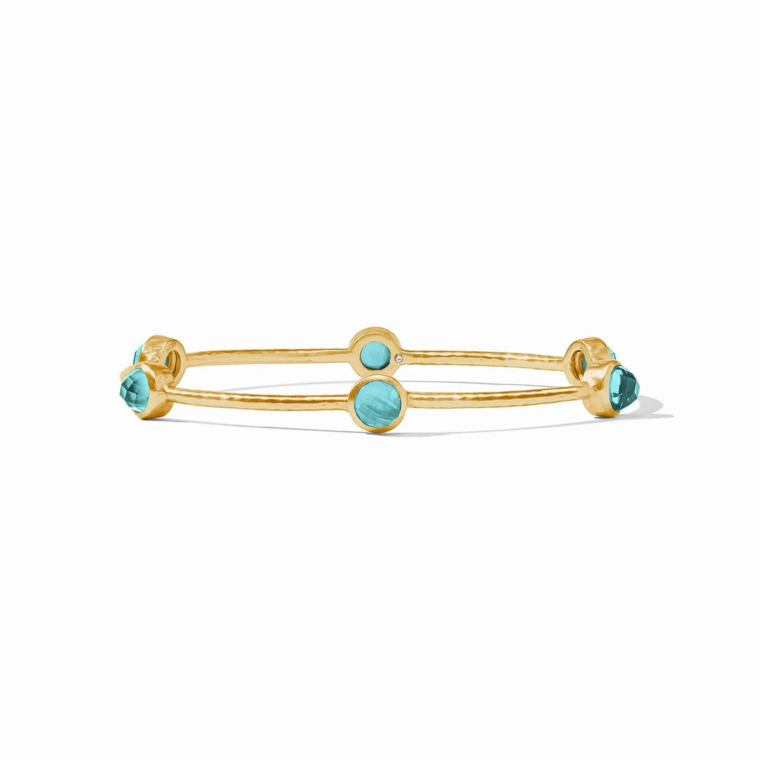 Milano Luxe Bangle - Iridescent Bahamian Blue Womens Bracelet Julie Vos 