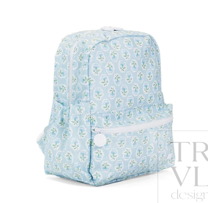 Mini Backpacker Backpack Child Backpack TRVL Design Petite Fluer - Blue 