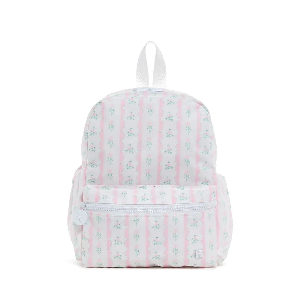Mini Backpacker Backpack Child Backpack TRVL Design Ribbon Floral - Pink 
