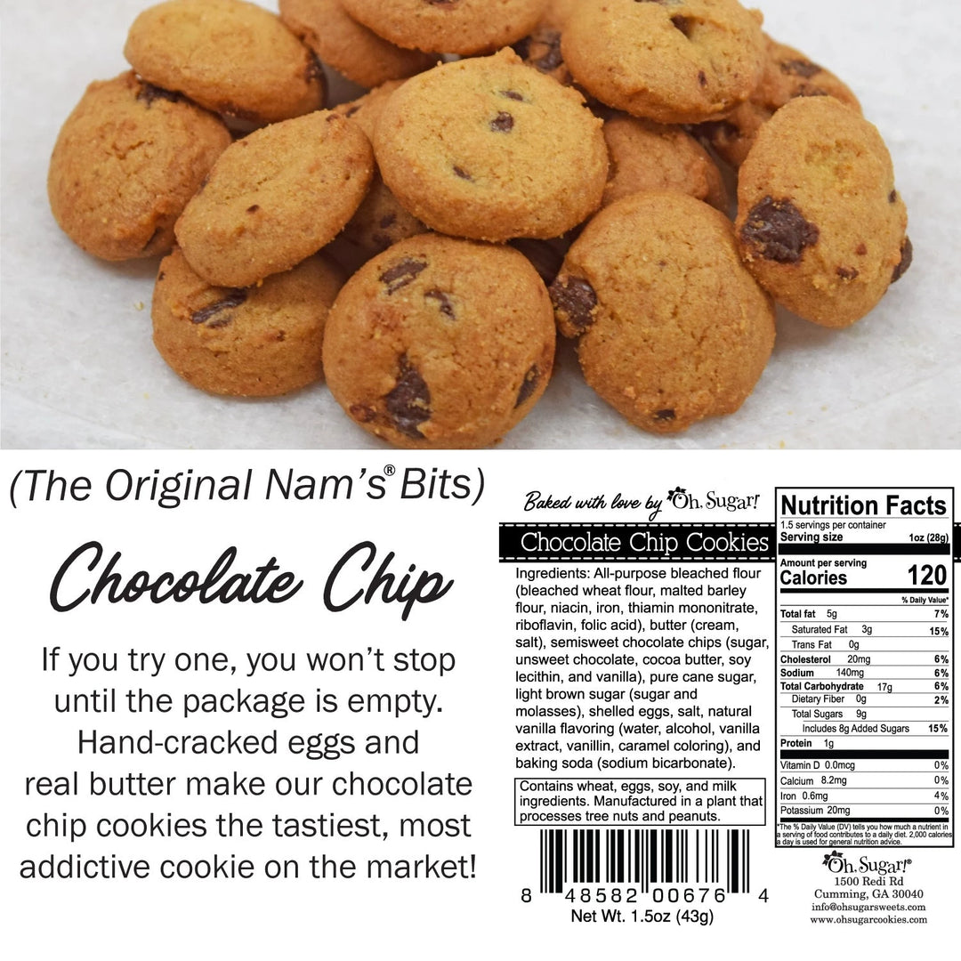 Mini Chocolate Chip Cookie Bags - Merry Christmas Food Oh Sugar 