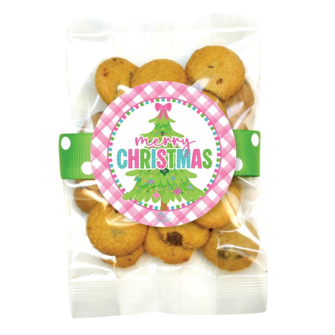 Mini Chocolate Chip Cookie Bags - Merry Christmas Food Oh Sugar Christmas Tree 