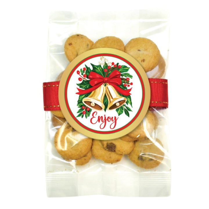 Mini Chocolate Chip Cookie Bags - Merry Christmas Food Oh Sugar Enjoy Bells 
