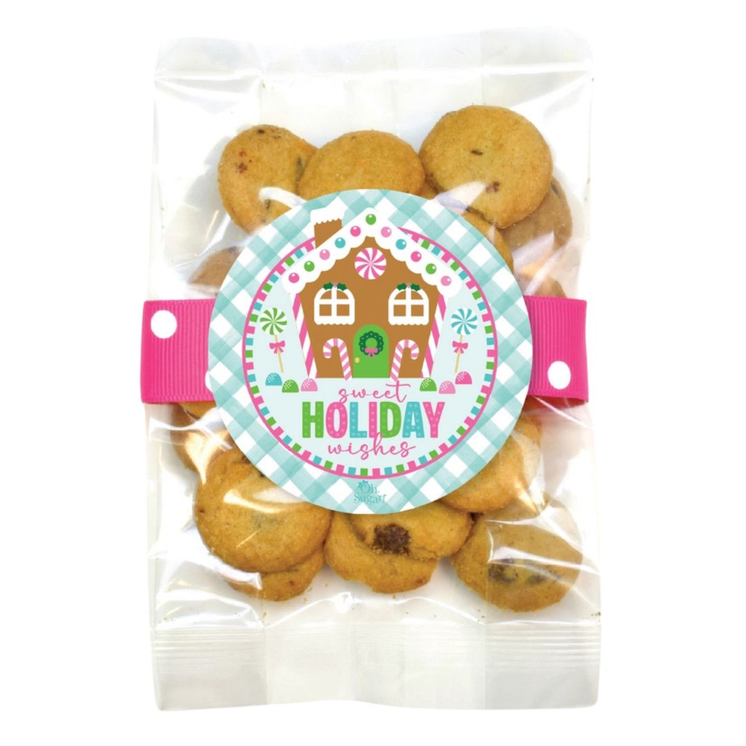 Mini Chocolate Chip Cookie Bags - Merry Christmas Food Oh Sugar Gingerbread Sweet Holiday Wishes 