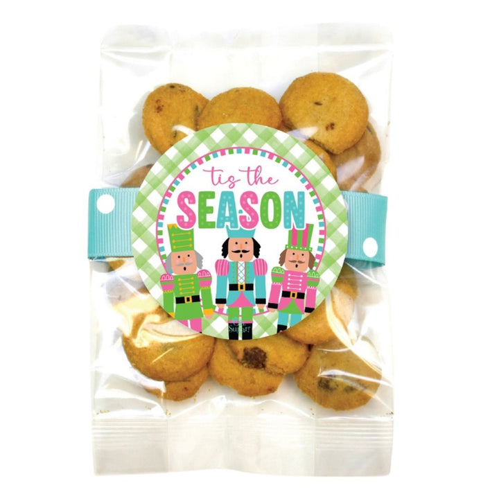 Mini Chocolate Chip Cookie Bags - Merry Christmas Food Oh Sugar Nutcracker 
