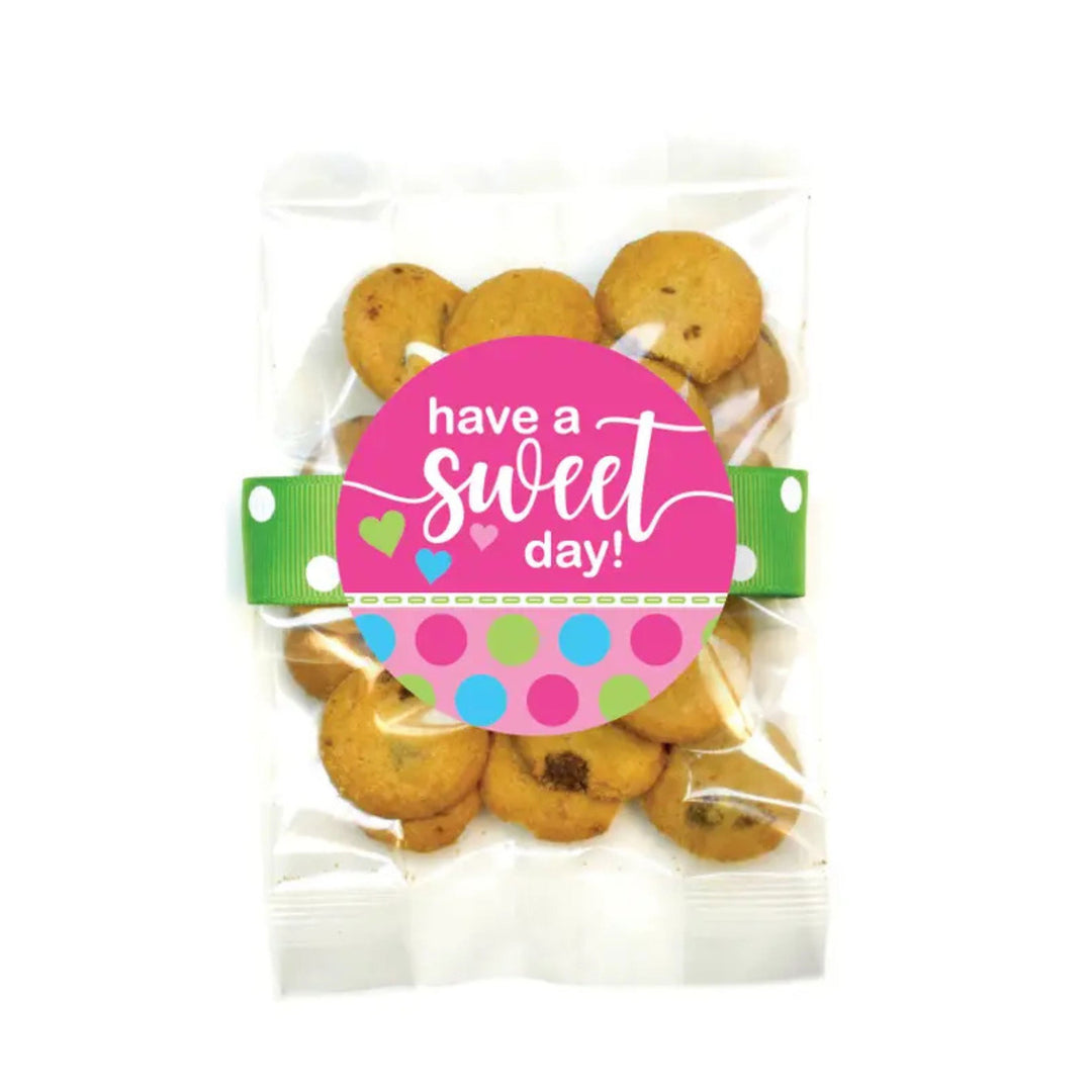 Mini Chocolate Chip Valentines Cookie Bags - 2oz Food Oh Sugar Have a Sweet Day 
