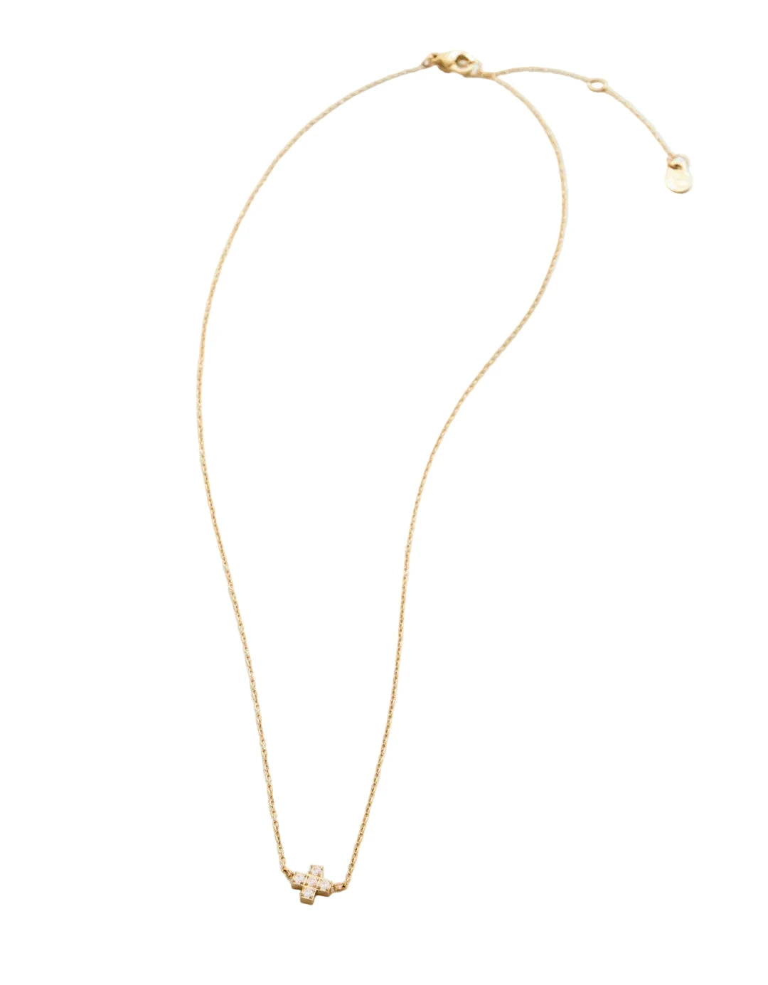 Mini Cross Necklace - Crystal Womens Necklace Spartina 
