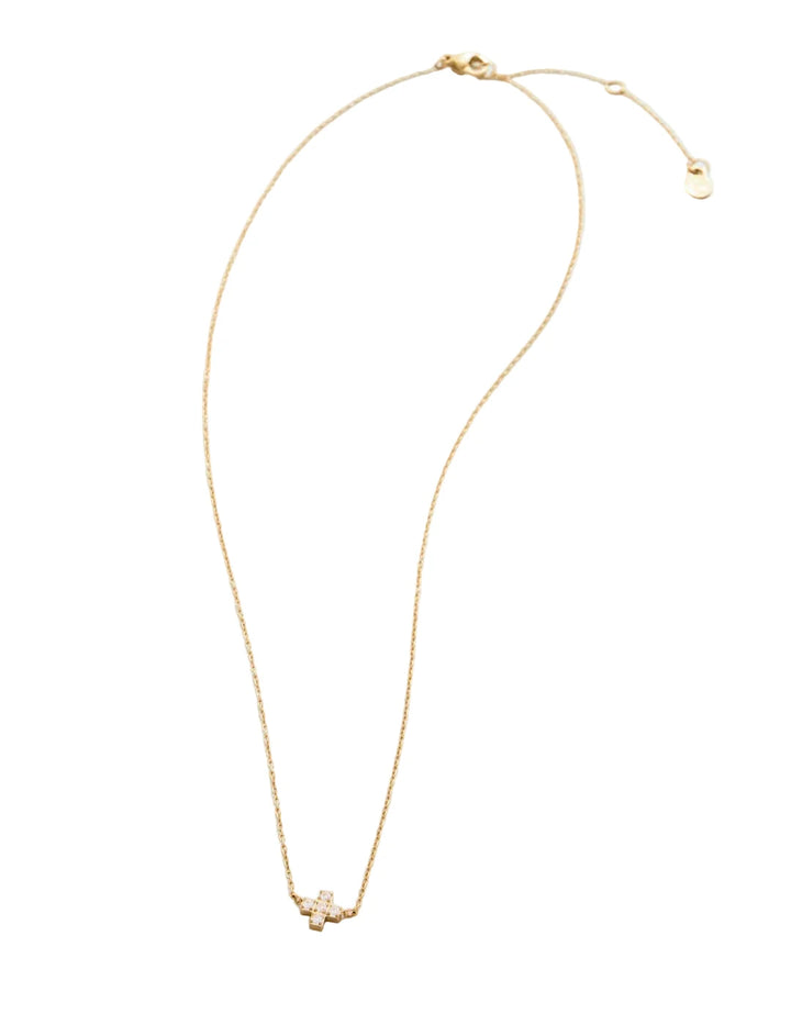 Mini Cross Necklace - Crystal Womens Necklace Spartina 