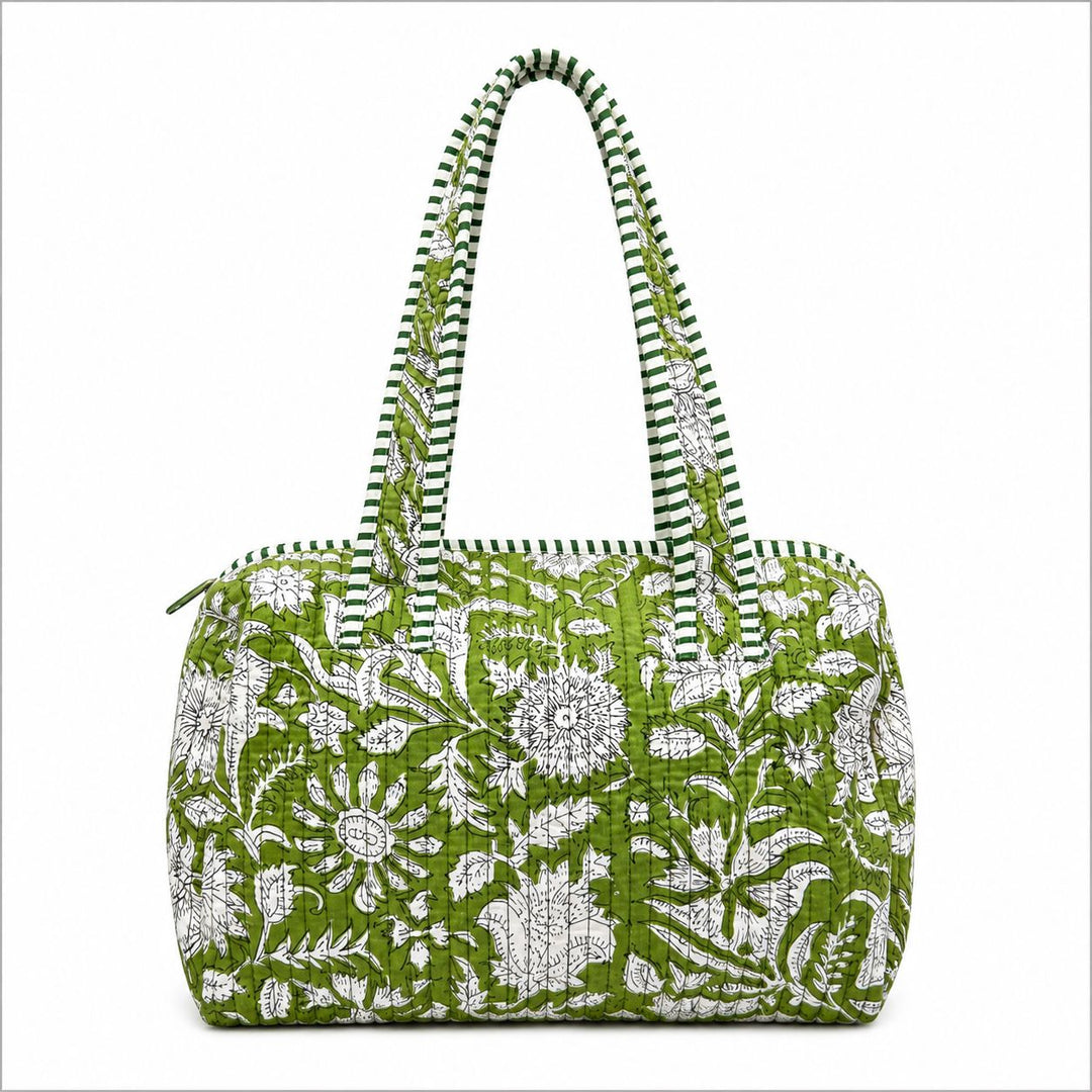 Mini Handled Toiletry Bag Cosmetic/Accessories Bags Queens Designs Coastal Garden Floral 