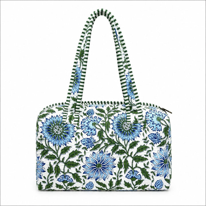 Mini Handled Toiletry Bag Cosmetic/Accessories Bags Queens Designs Seaside Wildflower 