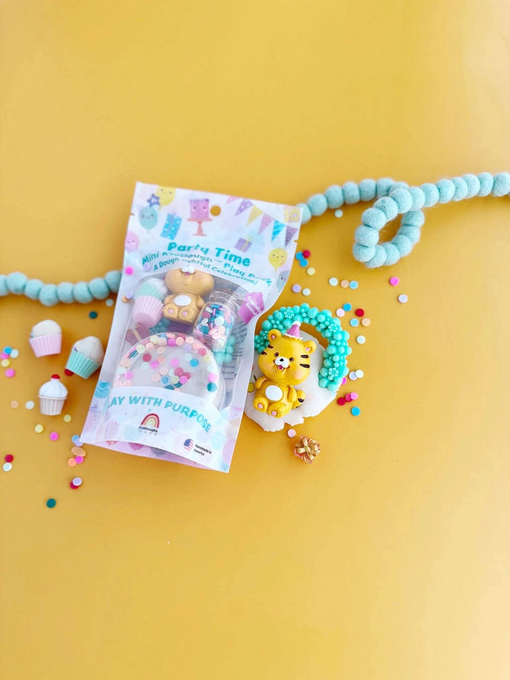 Mini Kiddough Play Pack - Party Time Toy Craft Kits Earth Grown KidDoughs 