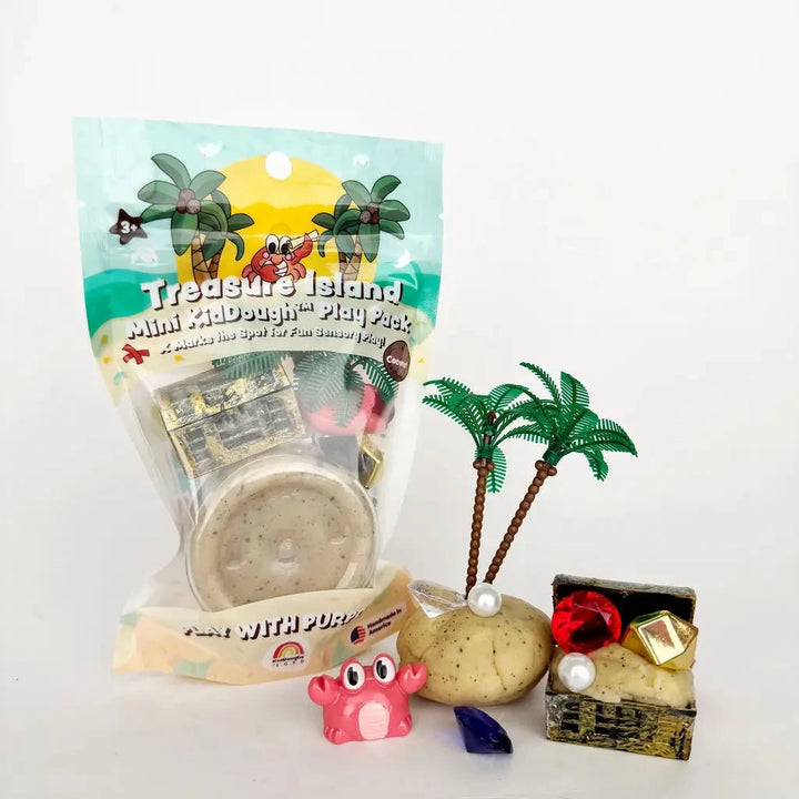 Mini Kiddough Play Pack - Treasure Island Toy Craft Kits Earth Grown KidDoughs 
