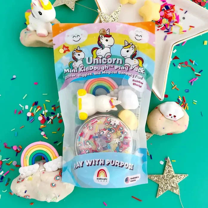Mini Kiddough Play Pack - Unicorn Toy Craft Kits Earth Grown KidDoughs 