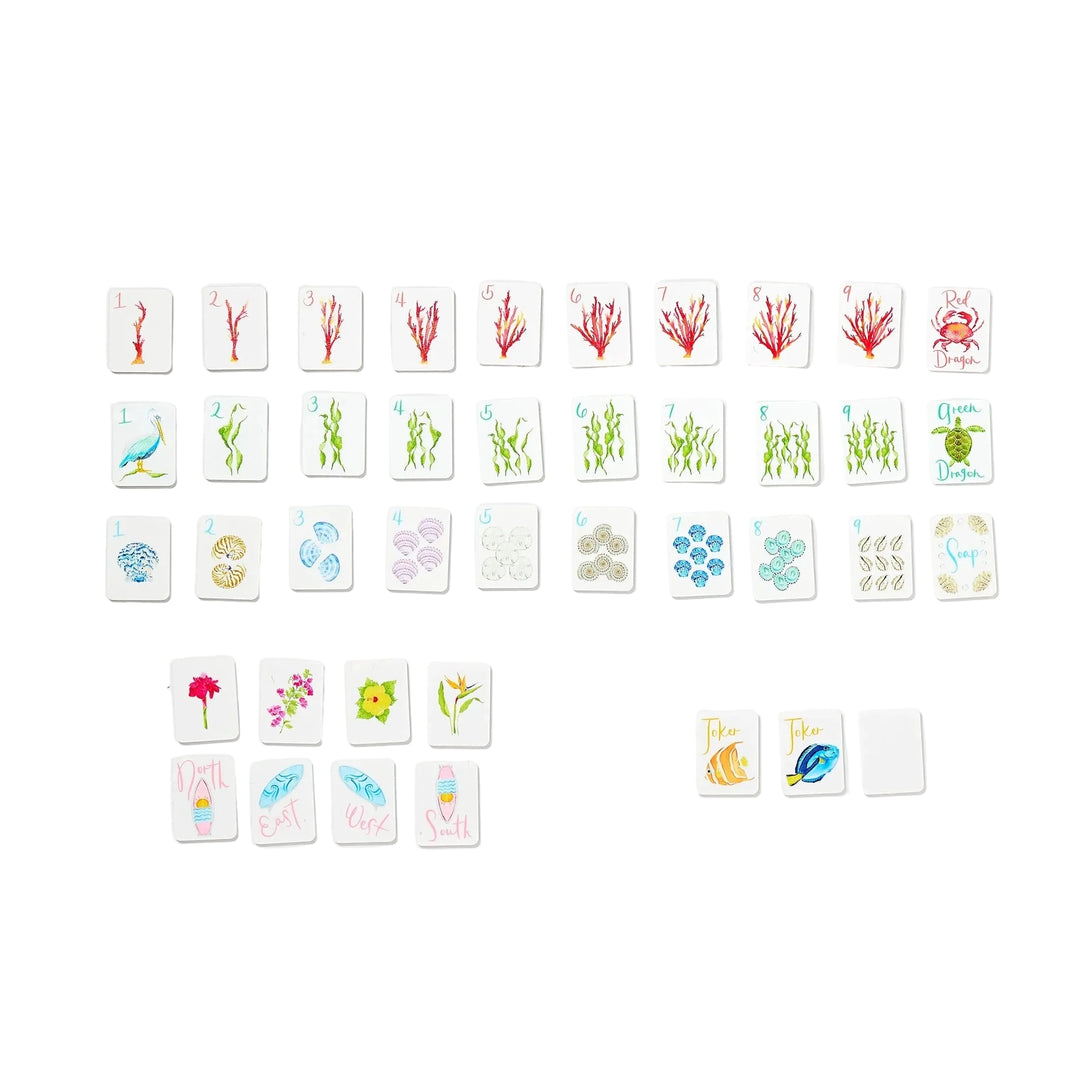Mini Mahjer Tile Set - Beach Edition Game Mini Mahjer 