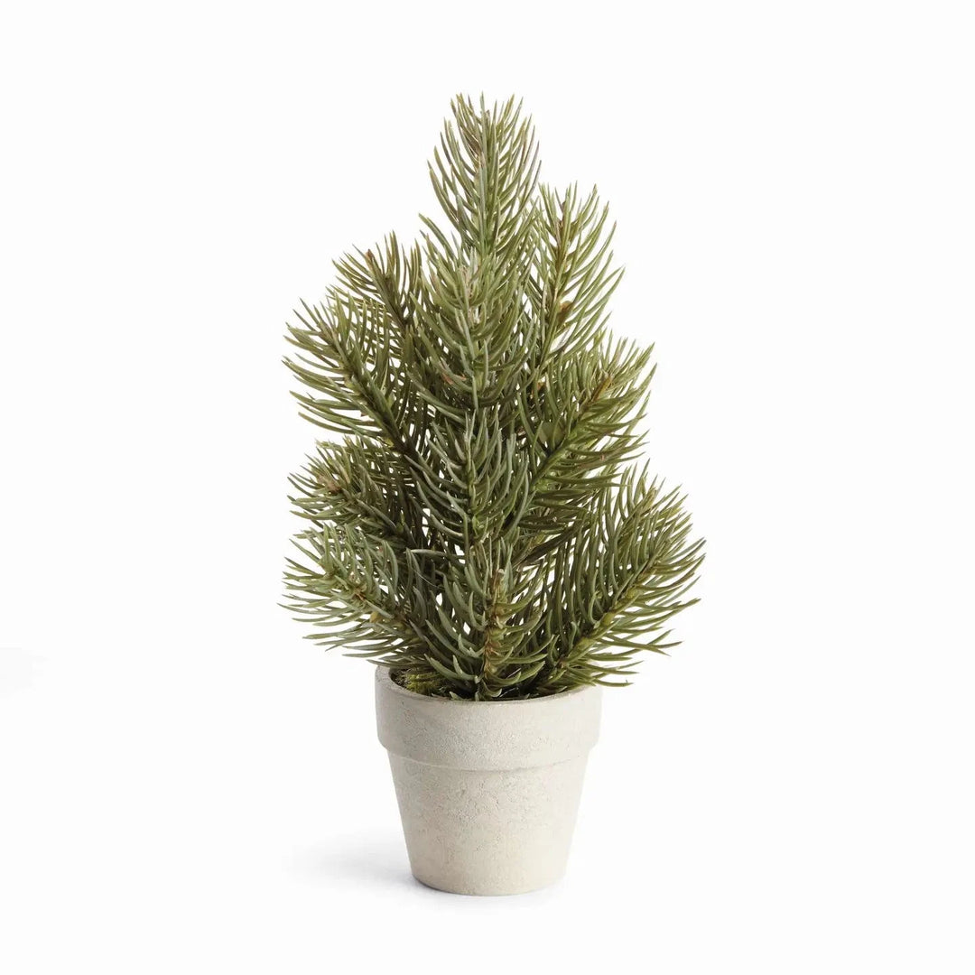 Mini Pine Tree Potted Drop-in 9" Faux Florals Napa 