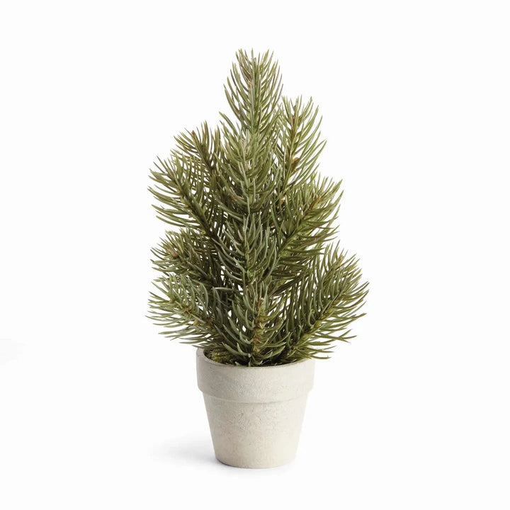 Mini Pine Tree Potted Drop-in 9" Faux Florals Napa 