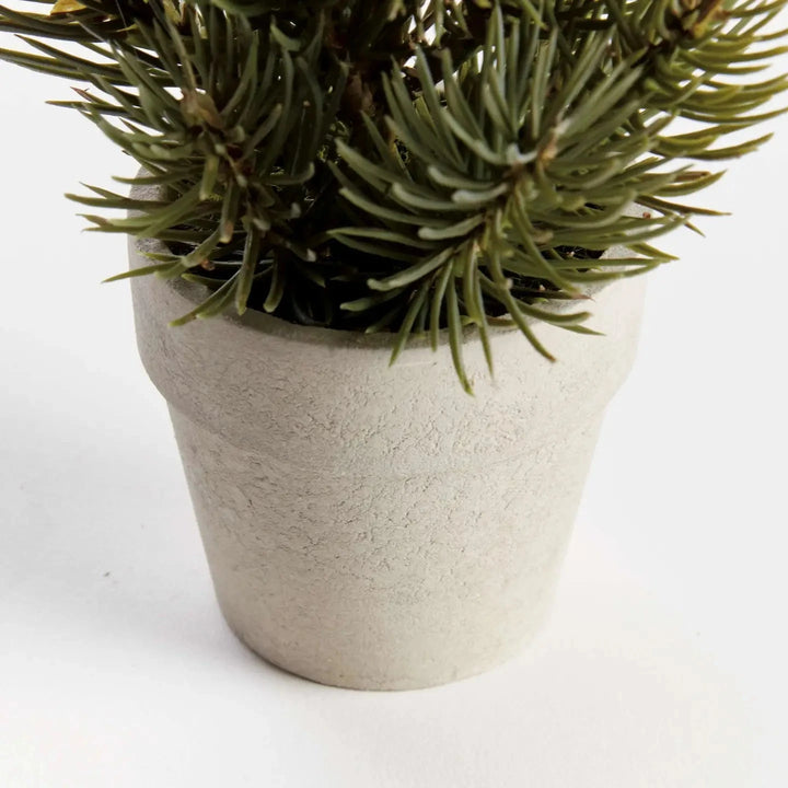 Mini Pine Tree Potted Drop-in 9" Faux Florals Napa 