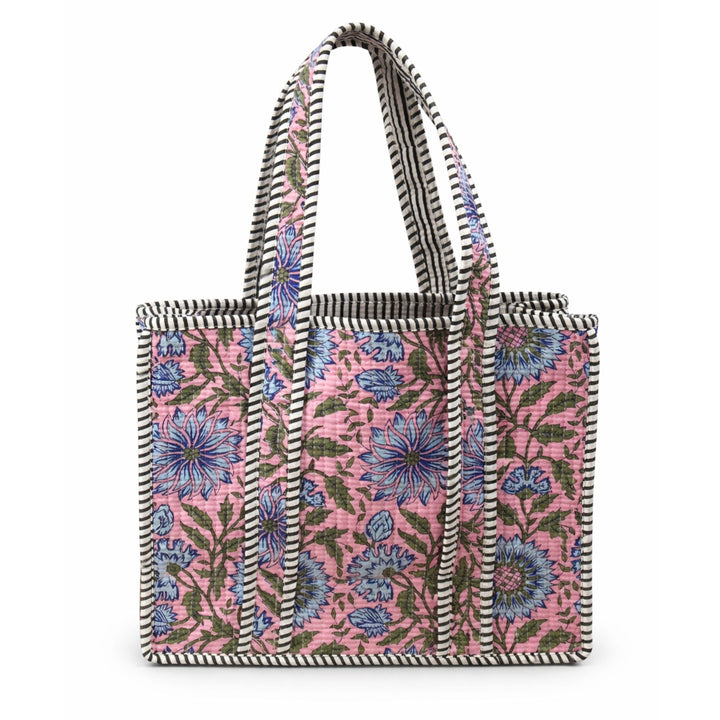 Mini Quilted Tote Bag- Magnolia Garden Tote Queens Designs 