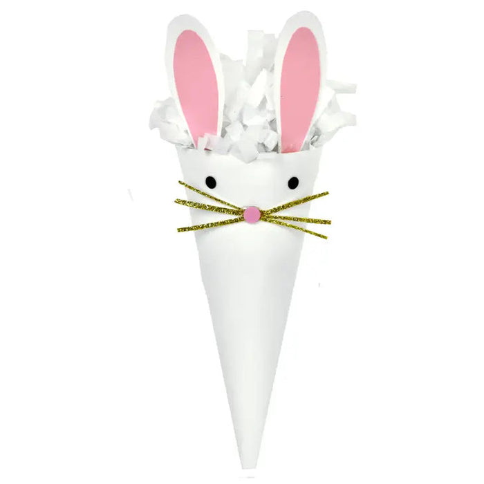 Mini Surprise Cone Easter Bunny Activity Toy TOPS Malibu White 