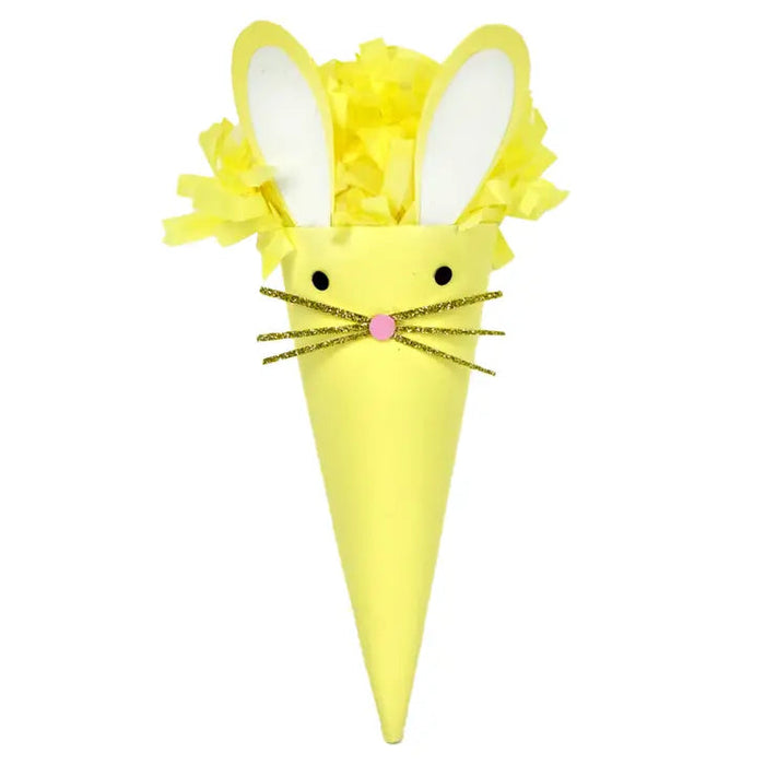 Mini Surprise Cone Easter Bunny Activity Toy TOPS Malibu Yellow 