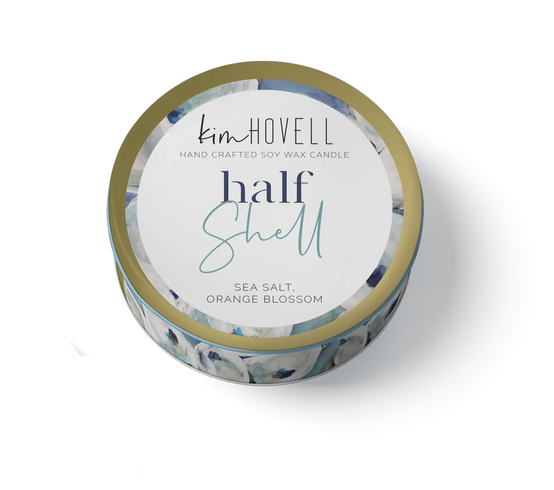 Mini Tin 3oz Candle - Half Shell Candle Annapolis Candles 