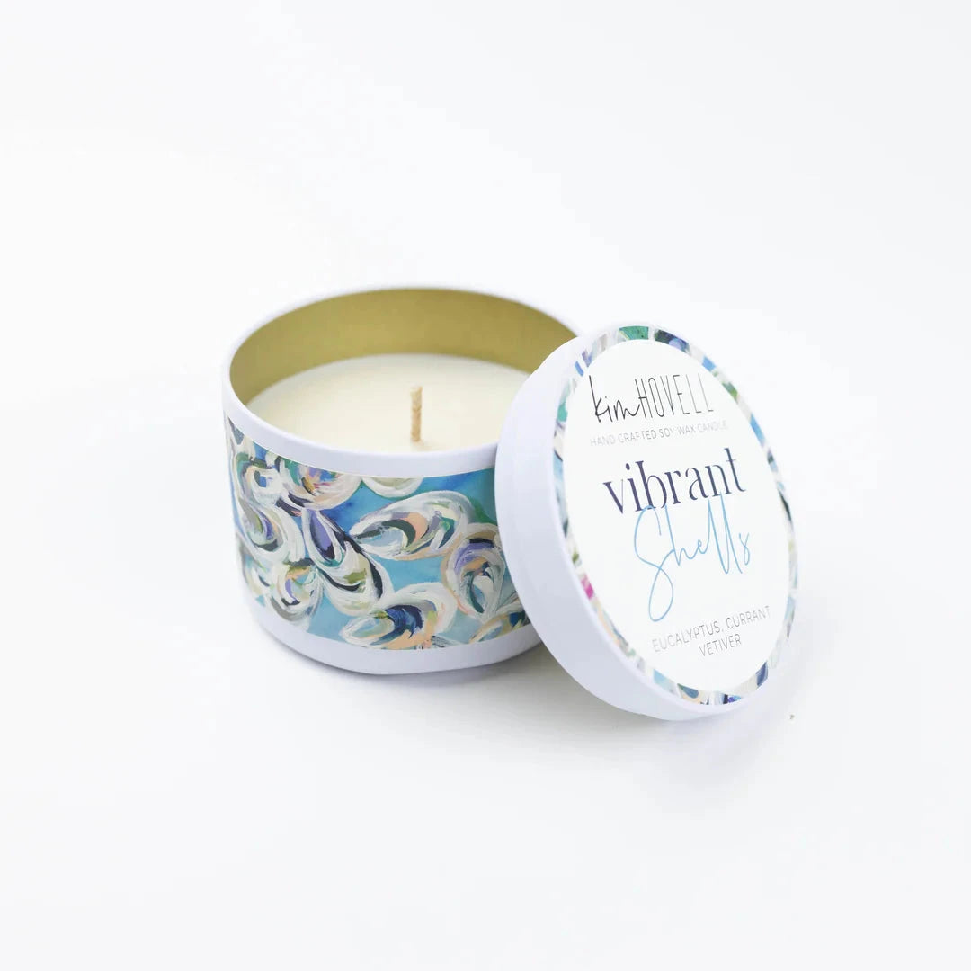 Mini Tin 3oz Candle - Vibrant Shell Candle Annapolis Candles 