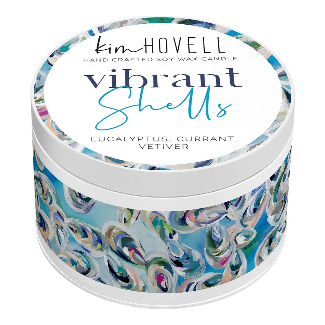 Mini Tin 3oz Candle - Vibrant Shell Candle Annapolis Candles 