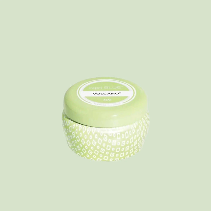 Mini Tin Volcano Candle Candle Capri Blue Iced Matcha 