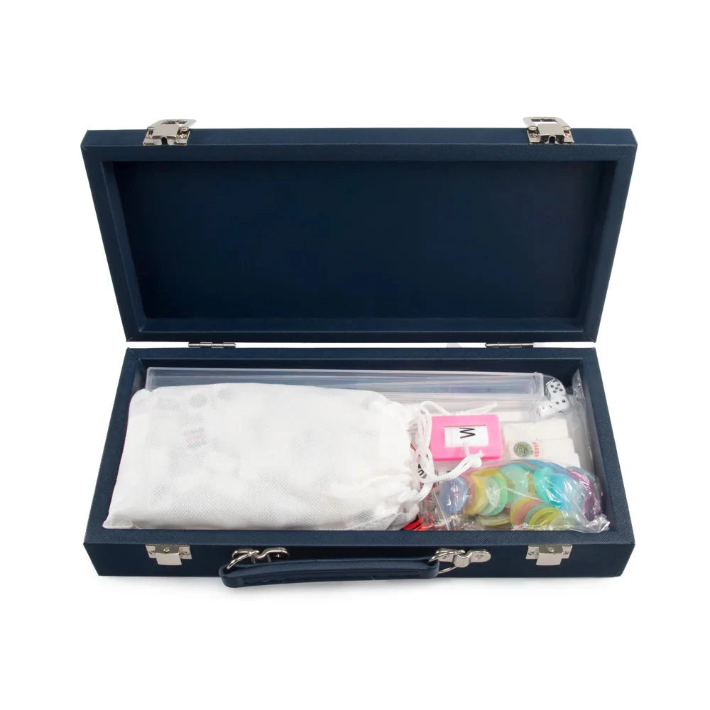 Mini Travel Mahjong Set - Navy Game Brouk&Co 