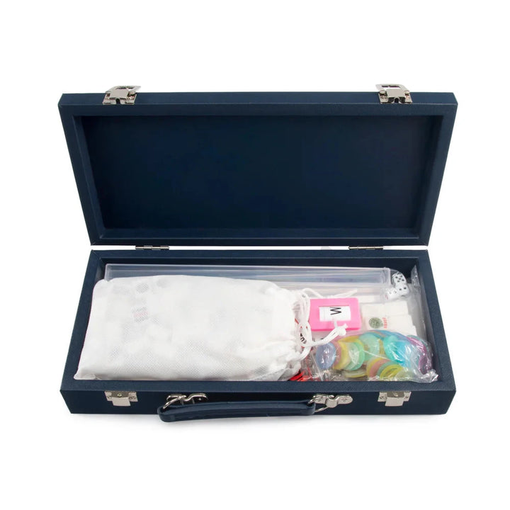 Mini Travel Mahjong Set - Navy Game Brouk&Co 