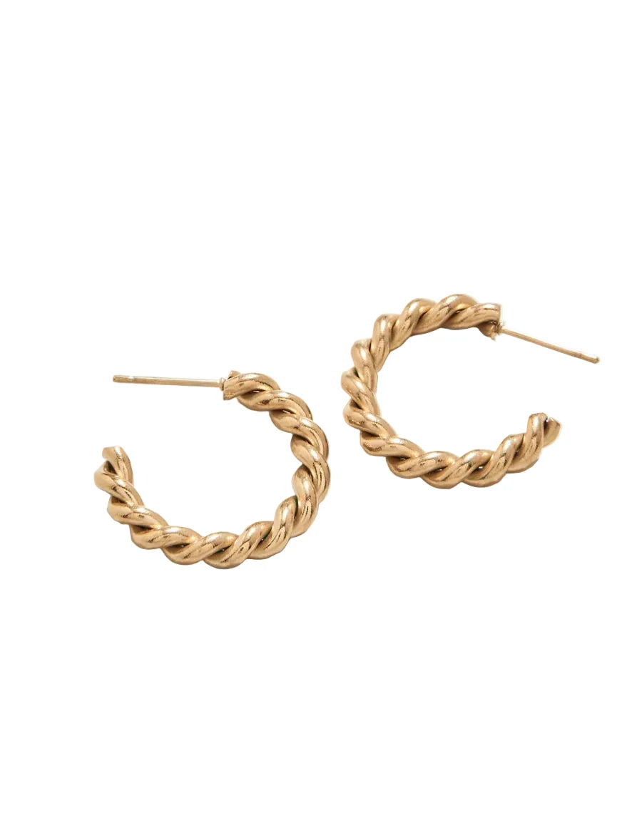 Mitchelville Hoop Earrings - Gold Womens Earrings Spartina 