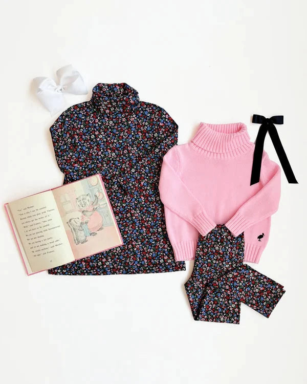 Mitzy Sue Slacks - Fairfax Farm Floral Girl Leggings Beaufort Bonnet 